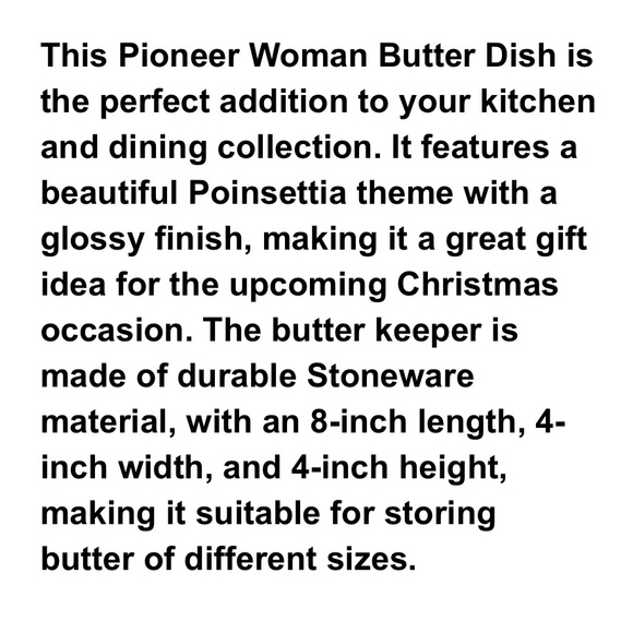 🌺 EUC The Pioneer Woman Holiday Mint Green Butter Dish - Picture 3 of 6